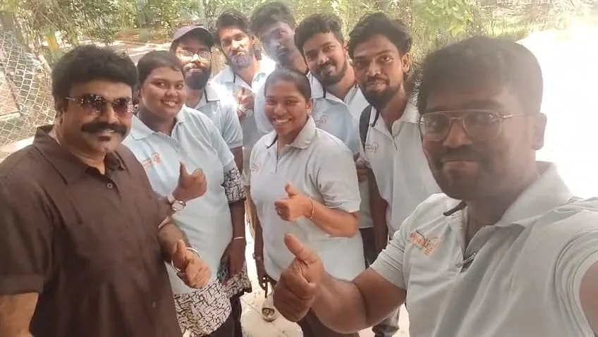 Team selfie